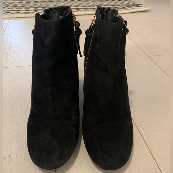 Cole Haan Saylor Grnd Botie II Boots Black Suede Size 6.5B - Picture 3 of 10